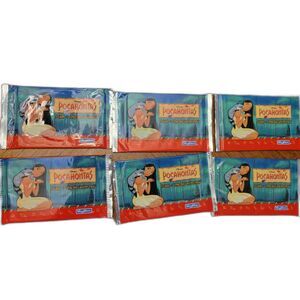 1995 Skybox Pocahontas Horizontal Trading Card Packs w/ Pop Out Cards Lot of 6